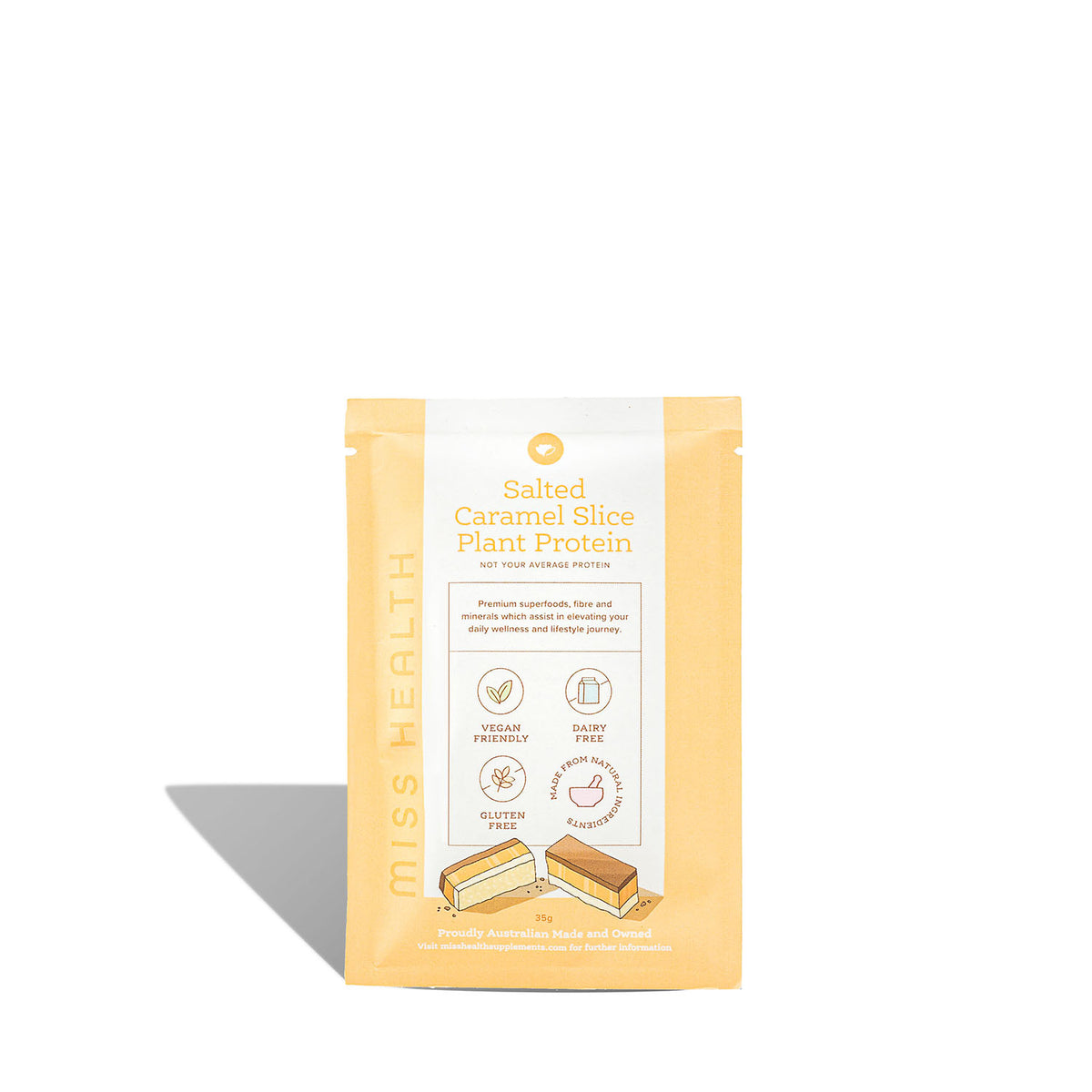 Salted Caramel Slice Plant Protein - 35g - Sample Serve